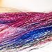 Xinxinshuyu Hair Tinsel Colors Strands Sparkling Shiny Hair Tinsel Extensions Colored Party Highlights Glitter Extensions Multi-Colors Hair Streak Bling Synthetic Hairpieces (49