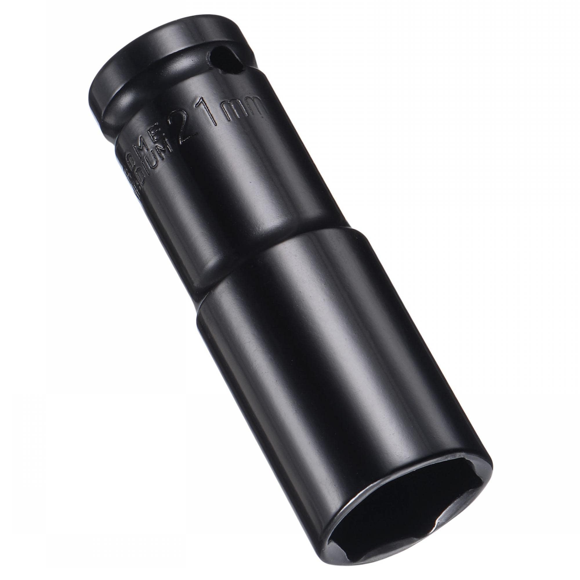 MACHSWON 1/2 Inch Drive - 21mm Deep Impact Socket with 6 Point Design, Heat-Treated Cr-V Steel 78mm Length, Metric Sizes