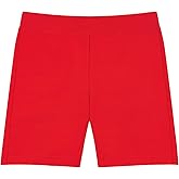 QBK 2T-13Years Girls Basic Dance Shorts for Gymnastics Bike or Under Skirts Toddler Kids Solid Soft Short Leggings