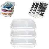 UMTOTBAY 3 Pcs Zippered Transparent Cases，Clear Hard Pouch，Portable Double Zipper Hard Bag,Waterproof Clear Hard Shell Zipper Case for Cosmetic Storage, Snacks, Pencil Case (Small*3)