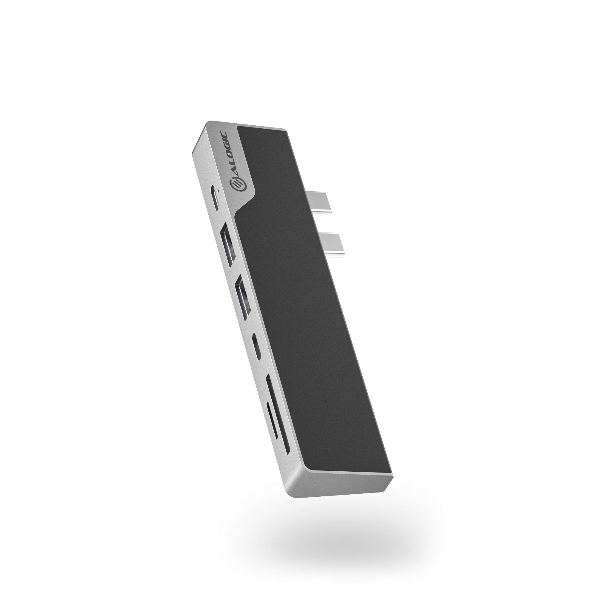 ALOGIC USB-C HUB for MacBook, (7 in 1) 4K HDMI, 100W PD Laptop Charging, 2 USB-A 3.1 Data Ports (Thunderbolt 3 Compatible),Dock Nano Gen2, Compatible with Micro/SD Card Reader for MacBook Pro/Air