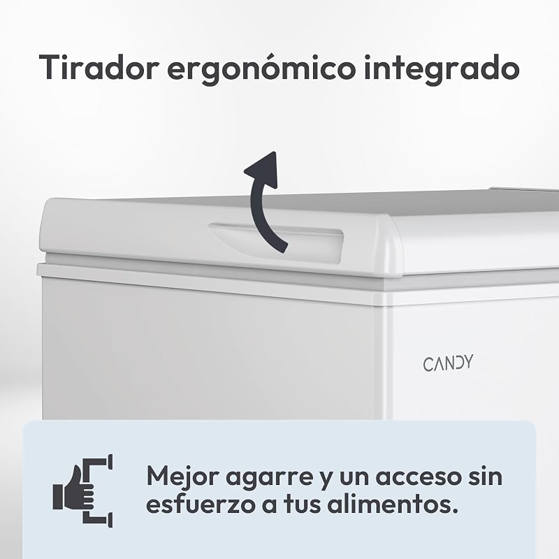 CCHH 145E, Congelador Arcón Horizontal, Ancho 70CM, 137L, Tecnología Estática, 1 Cesto, Control Electrónico Externo, Indicador de Temperatura, Alarma Aumento de Temperatura, 39DB, Blanco