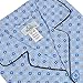 GLOBAL Men's Sky Blue Long-Sleeve Sleepwear 100% Cotton Pajamas Set Large