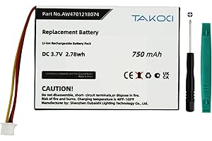 SCESMIA Replacement Battery for A-pple iPod 4th Generation 616-0215 616 0183 616-0206 616-0183 616 0206 3.7V 750mAh