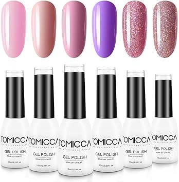 Tomicca Gel Nail Polish Kit Gel Vernis A Onglesnude Series