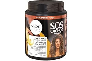 Ativador de Cachos S.O.S Cachos Reconstrução Arginina 1kg, Salon Line