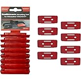 StealthMounts Mounting Feet for Milwaukee Packout (8 Pack) - Red | Adapter for Packout System | Mounting Feet for Packout | M