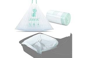 JOCCIK Drawstring Litter Box Liners Compatible with Robot, Heavy Duty Self-Cleaning Litter Boxes Waste Drawer Liners Replacement Bags (50pcs)
