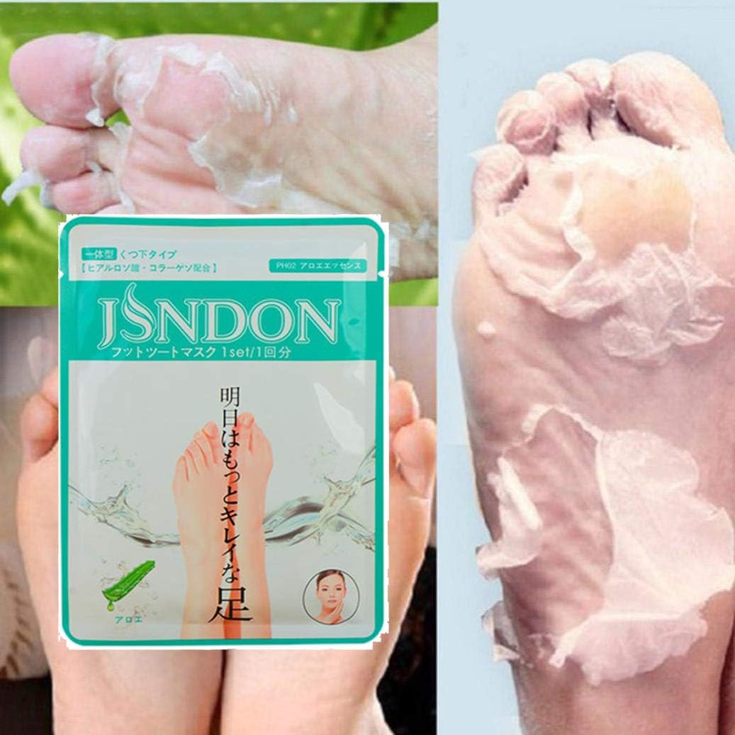 Clearance! 1 Pair Foot Peeling Mask, Exfoliating Foot Mask Remove Calluses & Dead Skin Cells with Quistal (Blue)