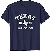Texas TX T-Shirt Vintage Sports Design Texan Tee T-Shirt