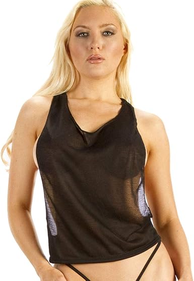 semi sheer tank top