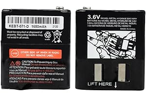 Vineyuan Pack of 2 Two-Way Radio Rechargeable Batteries 3.6V 1650mAh for Talkabout Motorola 53615 KEBT-071A KEBT-071-B KEBT-071-C KEBT-071-D Talkabout 5950 T4800 T4900 T5000 T5800 T9500R