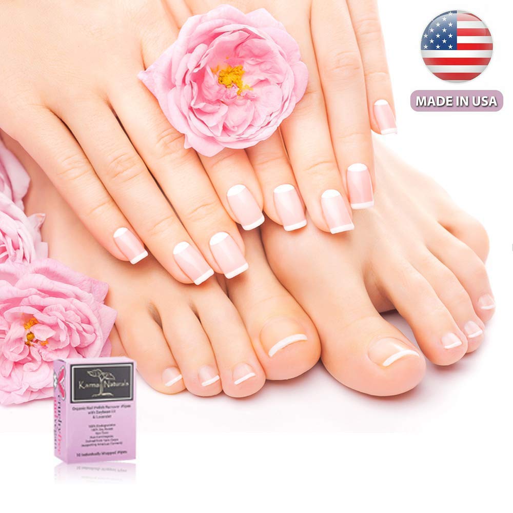 Karma Nail Polish Remover Wipes; Non-Toxic, Vegan, Cruelty-Free : Beauty