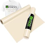 VINYL FROG Cream HTV Vinyl Roll 12 x 5ft PU Heat Transfer for T Shirts