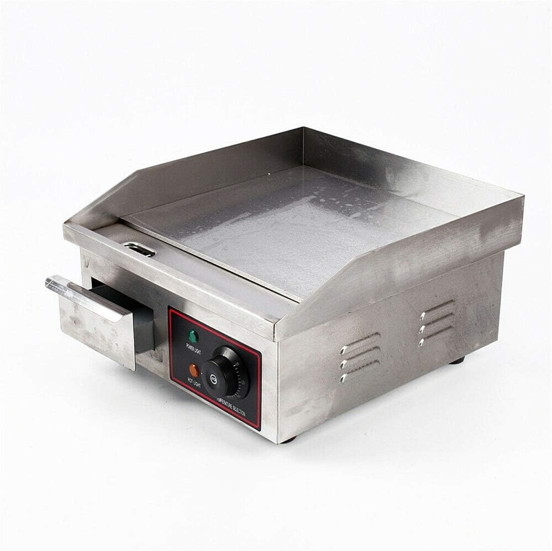 Review Electric Griddle Flat Top Grill 1500W 14″ Hot Plate BBQ