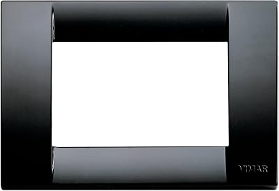 VIMAR Classic Plate 3 Position Technopolymer Black Switch Accessory