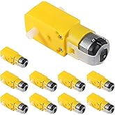 ACEIRMC 10pcs TT Magnetic Gearbox Engine DC Electric Motor 3V-6V Dual Shaft Geared ，DIY for Arduino Smart Car Robot Toys Cars