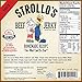 Strollo's Beef Jerky Hot Original Flavor 1 Pack - Low Sodium, Low Sugar, Low Carb - Made with All Natural USA Beef, USDA Certified