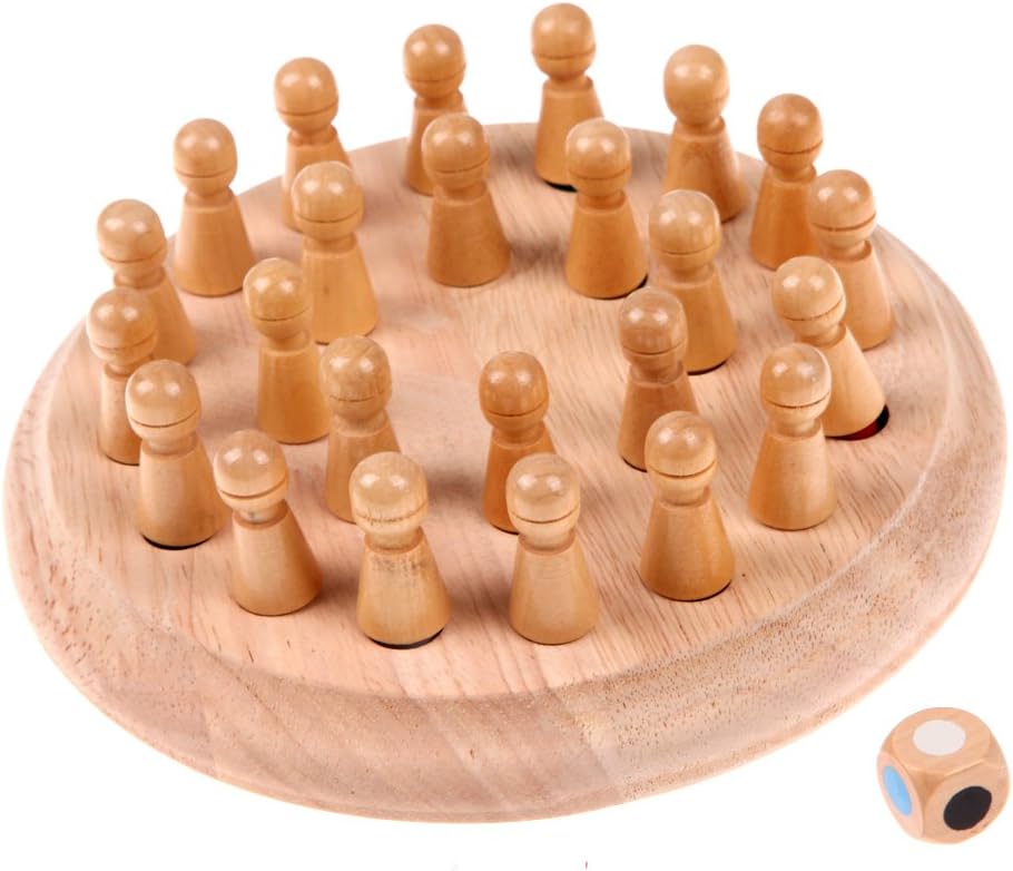 Amazingdeal Wooden Toys for Kids Kids Wooden Memory Match Stick Chess Game Educational Toys Gift