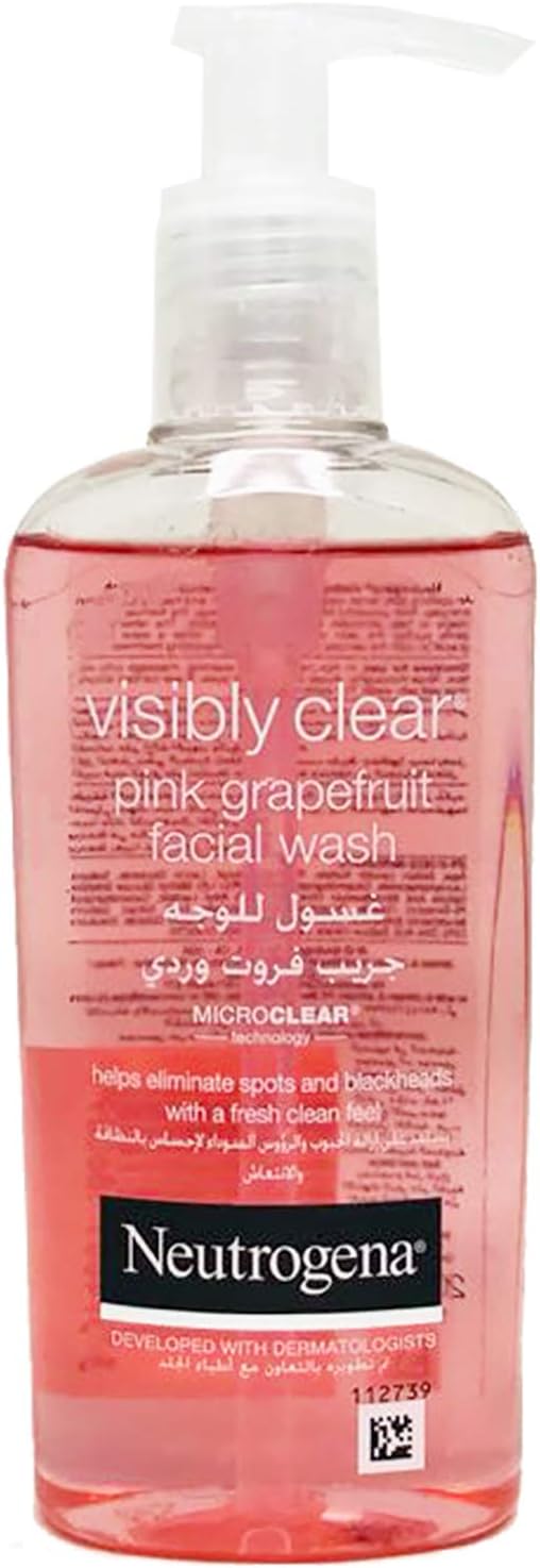 neutrogena visibly clear grapefruit face wash