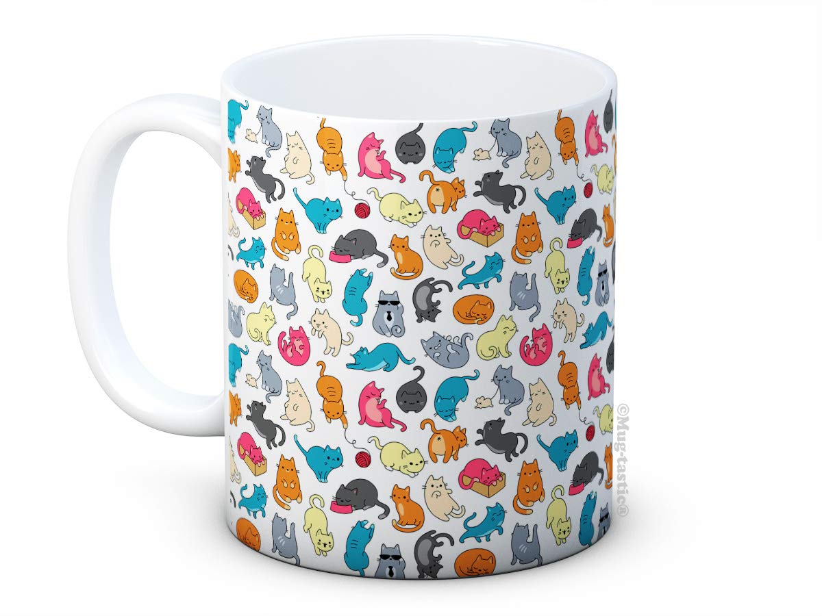 Cats & Kittens Print for Cat Lovers - Ceramic Coffee Mug (White)