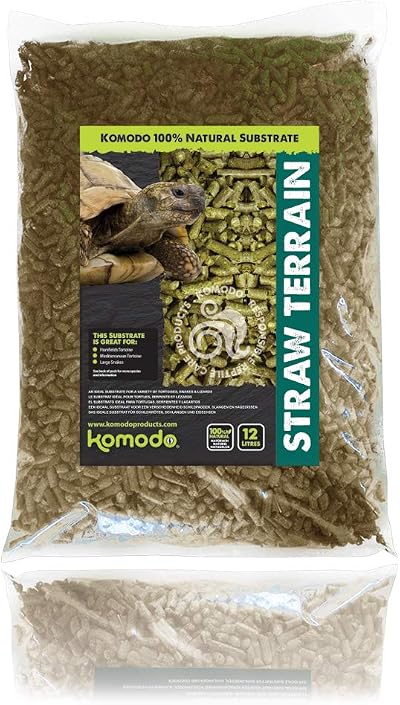 Komodo Straw Terrain Substrates Reptiles Bedding 12 Litre
