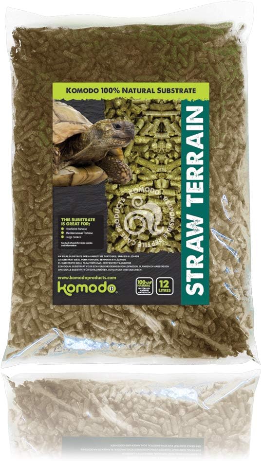 Komodo Straw Terrain Substrates Reptiles Bedding 12 Litre