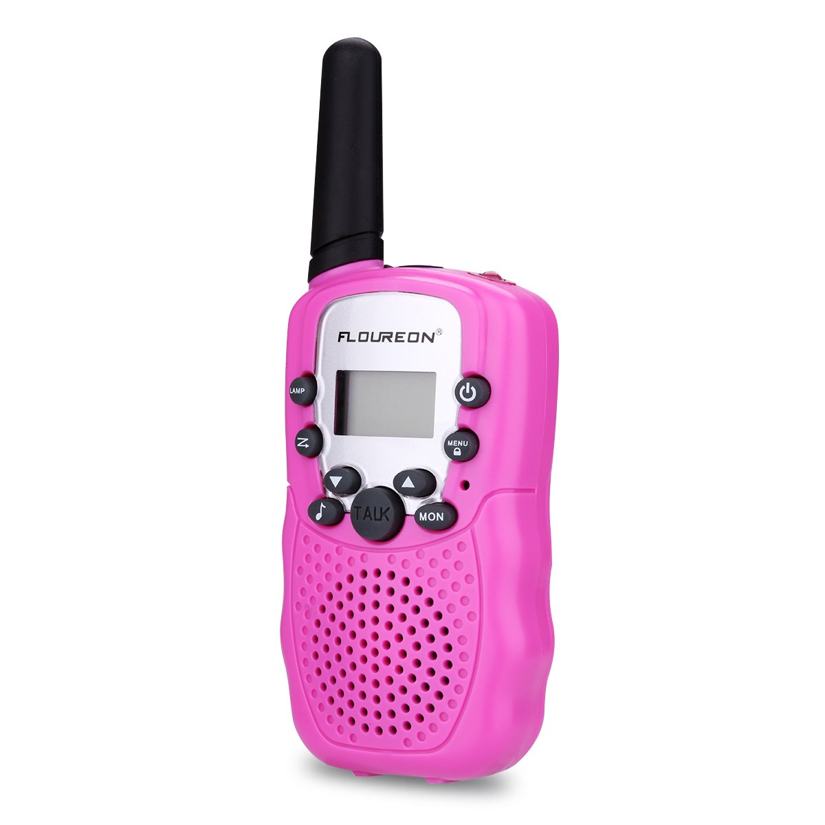 FLOUREON Walkie Talkies for Kids, Two Way Radio Toys 8 Channels Long Distance Range 2Pcs Interphone Pink