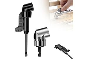 1Set 105 Degree Right Angle Drill Adapter,Corner Tool Screw Hub with Multi-Function Bend Screwdriver Bit, 1/4" Hex Shank Driv