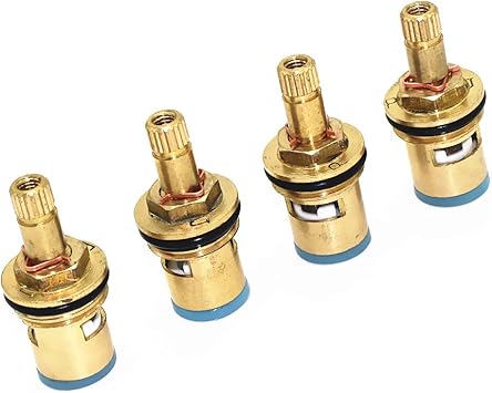 Long Tao 2 Pair Replacement Brass Ceramic Cartridge Faucet Stem