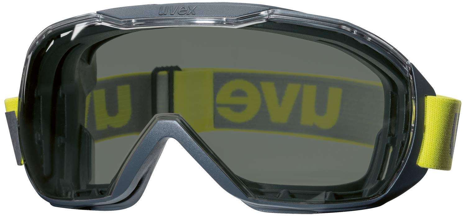 Uvex Megasonic Overglasses for Glasses Wearers - Fog Free and Scratch Resistant - Lime - Tinted