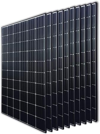 Renogy 10pcs 300 Watt 24 Volt Monocrystalline Solar Panel 3000w For Off Grid On Grid Large Solar System Residential Commercial House Cabin Sheds