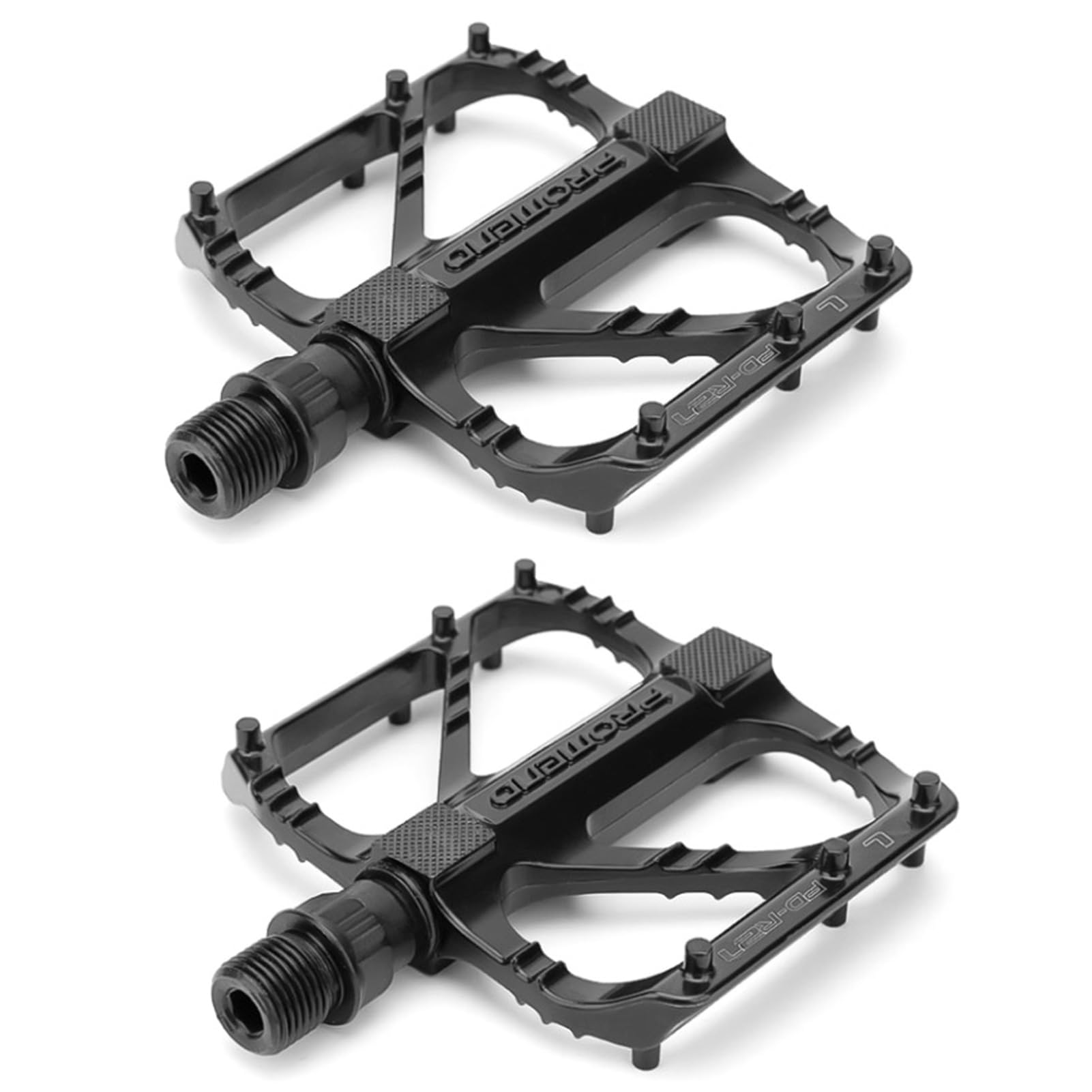 Azarxis Bike Pedals Mountain Bike Pedals Anti-Slip Lightweight Aluminum Alloy DU Spindle Durable Sealed Bearing Road Bike Platform Flat Pedal for Cycling BMX MTB