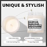 Makester Luxury Soy Wax Candle Vanilla Jasmine Sugared Almond New Home Gift view 3