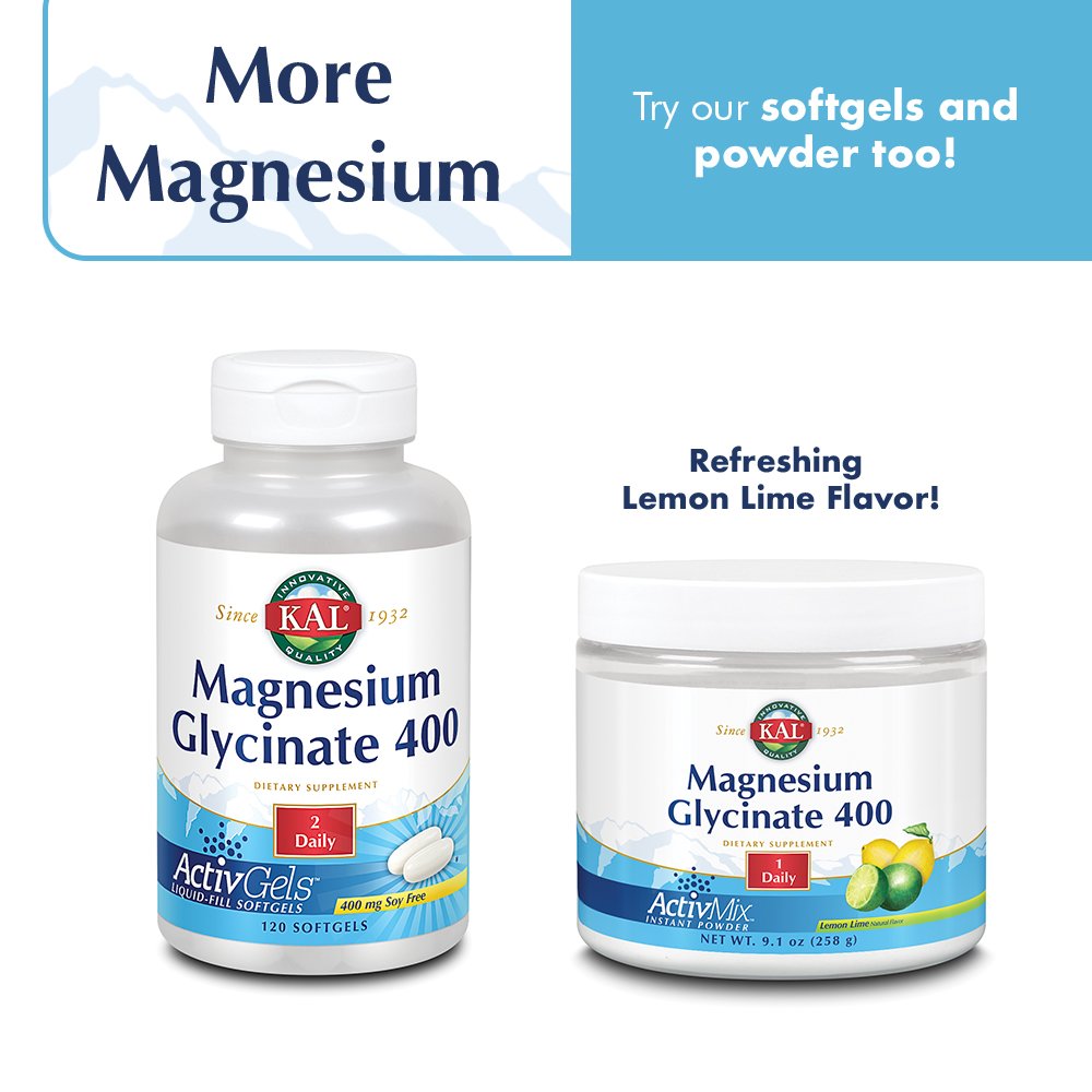 KAL Magnesium Glycinate 400 90 Serv. 180 CT Buy Online in UAE