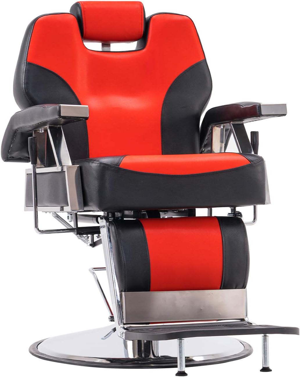 lcl spa equipment on Amazon Com Barberpub Heavy Duty Recline Barber Chair All Purpose Hydraulic Salon Chair For Hair Stylist Spa Beauty Shampoo Equipment 8706 Red Black Kitchen Dining