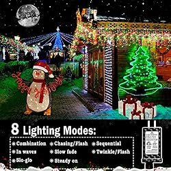 Christmas Lights Outdoor Decorations 1216 LED 99ft