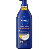 NIVEA Nourishing Hydration Skin Firming Body Lotion with Q10 and Vitamin C, 72-Hour Body Moisturizer for Dry to Very Dry Skin, 16.9 Fl Oz Pump Bottle (Pack of 12)