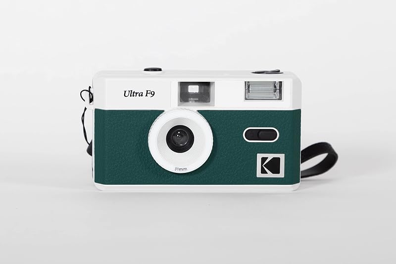 Kodak Ultra F9 35mm Film Camera Dark Night Green Focus Free Built in Flash