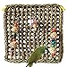 PIVBY Bird Foraging Wall Toy Parrot Chewing Hanging Hook Toys Seagrass Woven Climbing Hammock Mat for Birds Cockatiel African Grey Conure Cage Accessoriesthumb 1