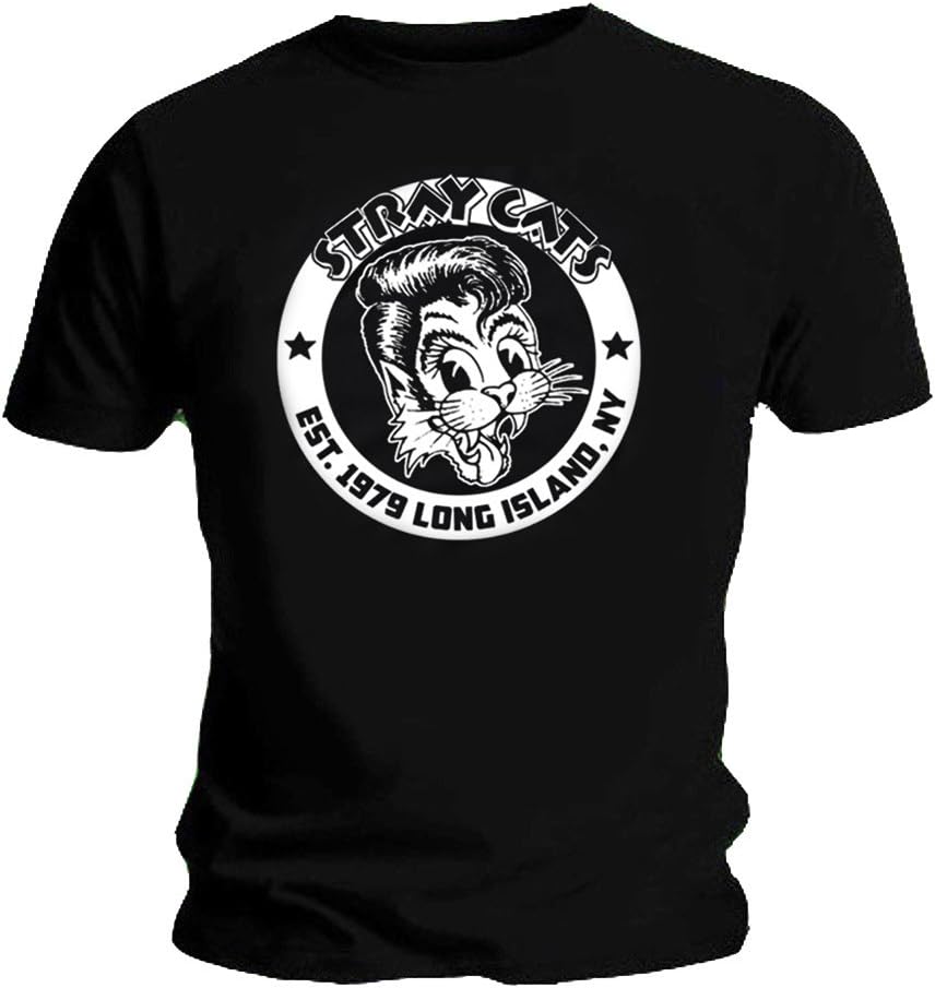 The Stray CatsOfficial T Shirt Punk Rockabilly STRAY CATS Long Island Est. 1979