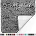 GORILLA GRIP Bath Rug Mat 44x26, Thick Soft Absorbent Chenille, Quick Dry Microfiber Mats, Rubber Backing Washable Shower Floor Rugs, Bathmat Runner, US Designed Bathroom Home Decor Accessories Grey