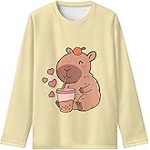 XXQGOMG Long Sleeve Shirts for Girls Casual Crewneck Tops Fall Winter Outfits for 3-16 Years Old