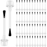 50PCS Disposable Nail Polish Brush, Nail Polish Replacement Brush Art Nail Brush Set with Handle Dip Powder Liquid Replacement Brushes Soft Bristles Nail Brushes