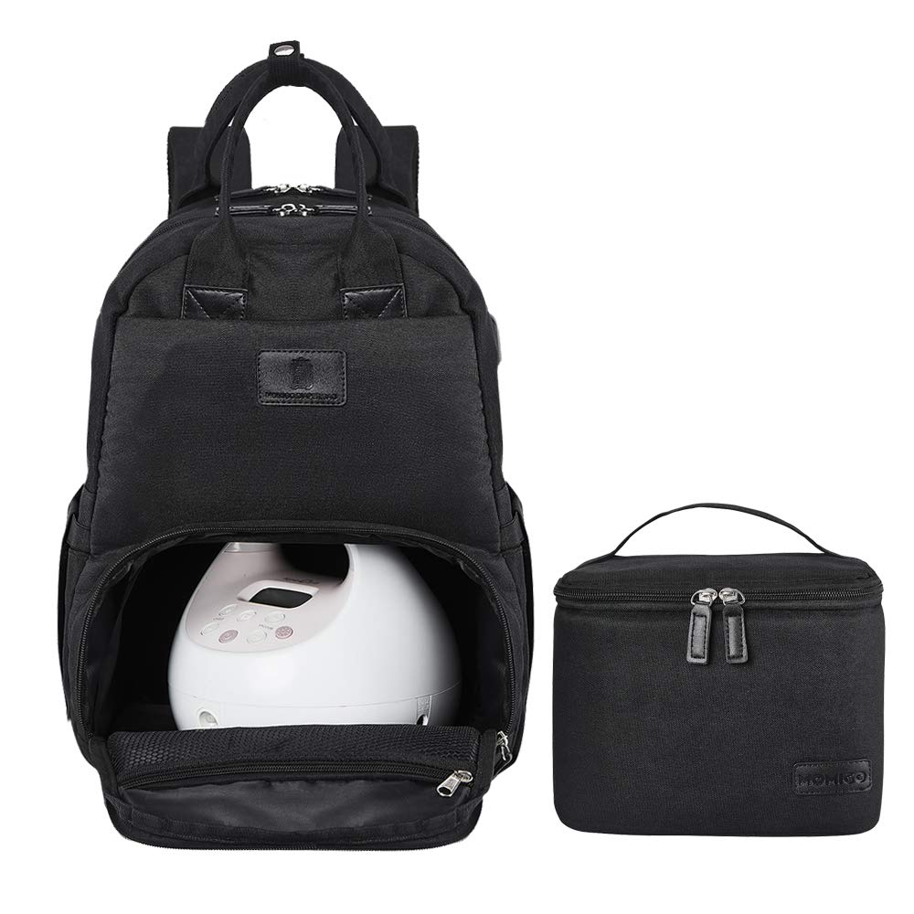 diaper backpack with cooler compartment