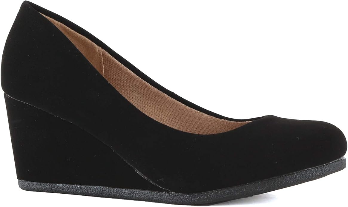 comfortable wedge pumps