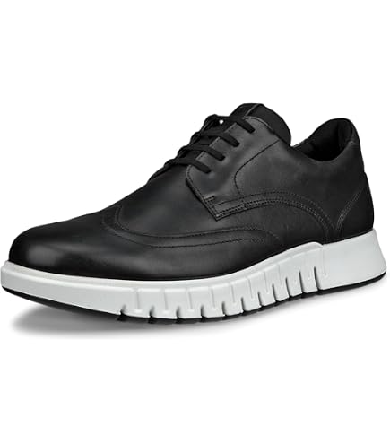 Amazon.com | ECCO Gruuv Studio Plain Toe, Black/Black, 5-5.5