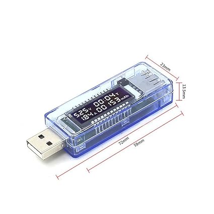 PURATEN - Medidor de corriente digital USB doble ...