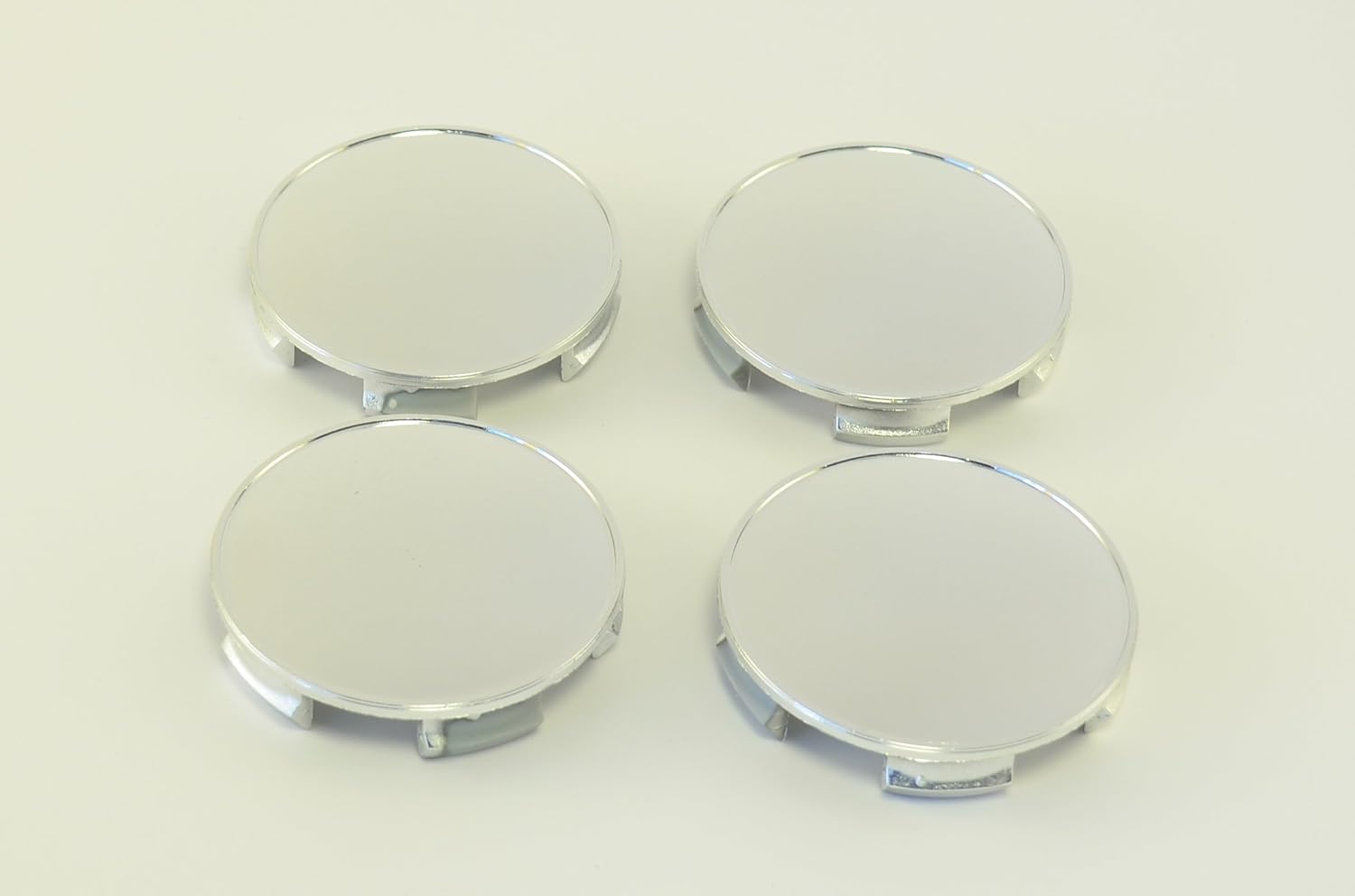 4x Wheel Center Caps 2.56''(65mm) / 2.68''(68mm) Silver Chrome