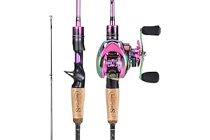Sougayilang Spinning Combo, Medium Heavy Fishing Pole and 2000 Spinning Reel Set, Fishing Rod and Reel Commbo for Bass Fishin